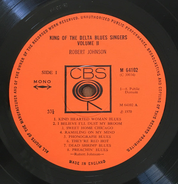 Robert Johnson ~ King Of The Delta Blues Singers Volume II (Vinyl) - Djungel & Jazz