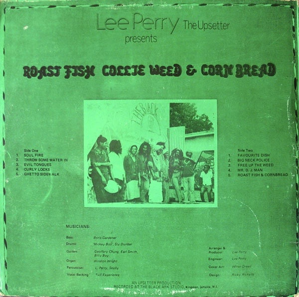 Lee Perry : Roast Fish, Collie Weed, & Corn Bread (LP, Album, RP)