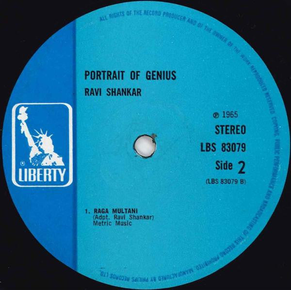 Ravi Shankar ~ Portrait Of Genius (Vinyl) - Djungel & Jazz