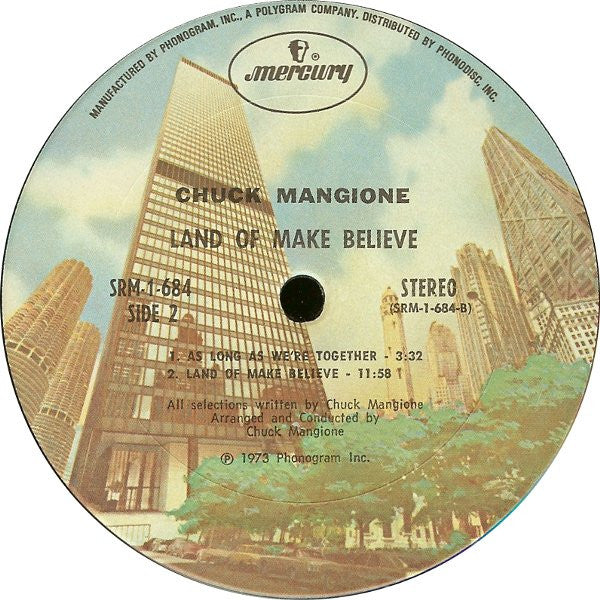 Chuck Mangione With Hamilton Philharmonic Orchestra ~ A Chuck Mangione Concert Land Of Make Believe (Vinyl) - Djungel & Jazz