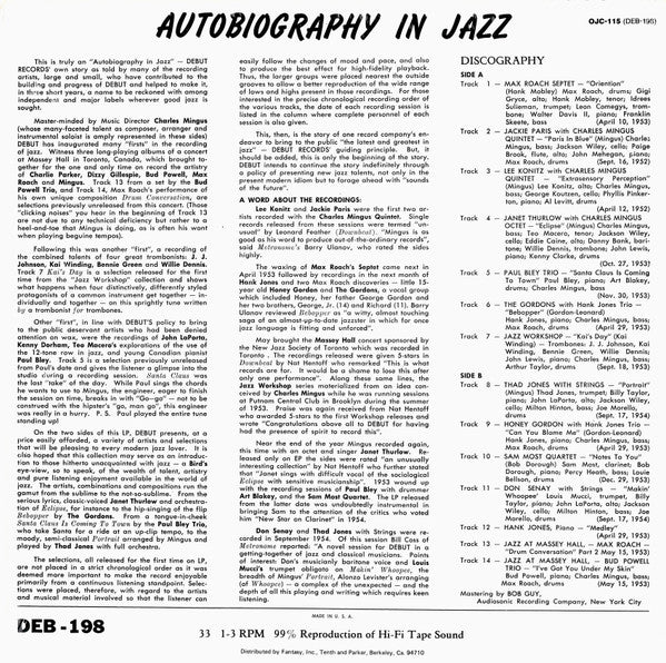 Various ~ Autobiography In Jazz (Vinyl) - Djungel & Jazz