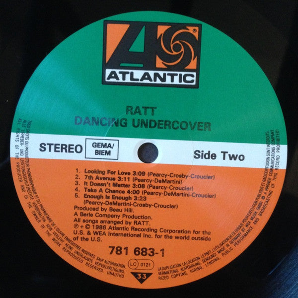 Ratt ~ Dancing Undercover (Vinyl) - Djungel & Jazz