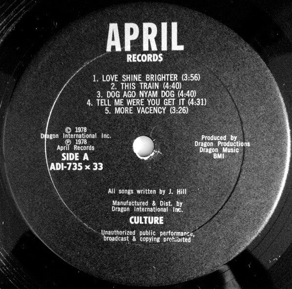 Culture : Africa Stand Alone (LP, Album, Unofficial)