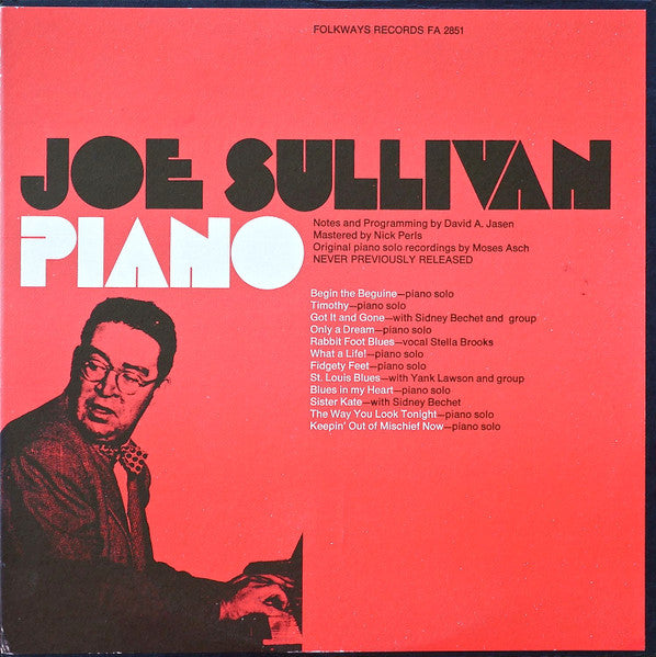 Joe Sullivan ~ Piano (Vinyl) - Djungel & Jazz