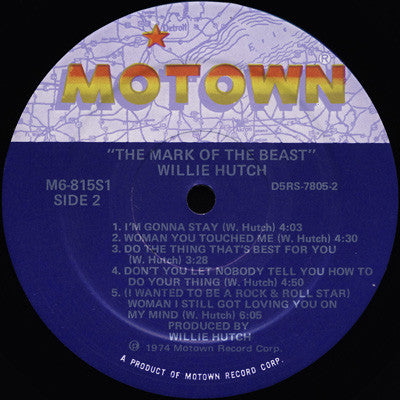 Willie Hutch ~ The Mark Of The Beast (Vinyl) - Djungel & Jazz