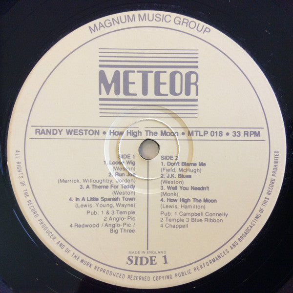 Randy Weston ~ How High The Moon (Vinyl) - Djungel & Jazz