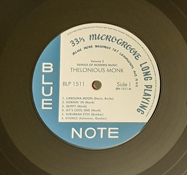 Thelonious Monk ~ Genius Of Modern Music Volume Two (Vinyl) - Djungel & Jazz