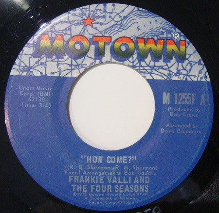Frankie Valli And The Four Seasons ~ How Come? / Life And Breath (Vinyl) - Djungel & Jazz
