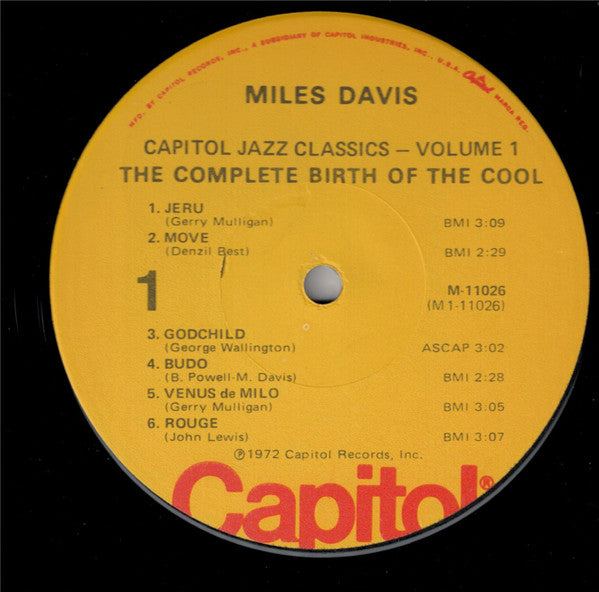 Miles Davis And His Orchestra ~ The Complete Birth Of The Cool (Vinyl) - Djungel & Jazz
