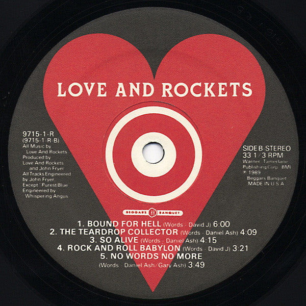 Love And Rockets ~ Love And Rockets (Vinyl) - Djungel & Jazz