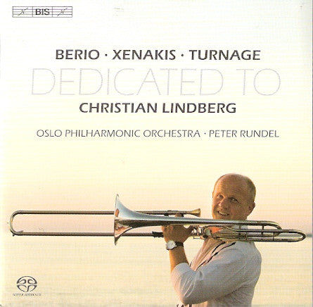 Berio · Xenakis · Turnage | Christian Lindberg · Oslo Philharmonic Orchestra · Peter Rundel ~ Dedicated To Christian Lindberg (Vinyl) - Djungel & Jazz