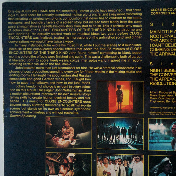 John Williams  ~ Close Encounters Of The Third Kind (Original Motion Picture Soundtrack) (Vinyl) - Djungel & Jazz