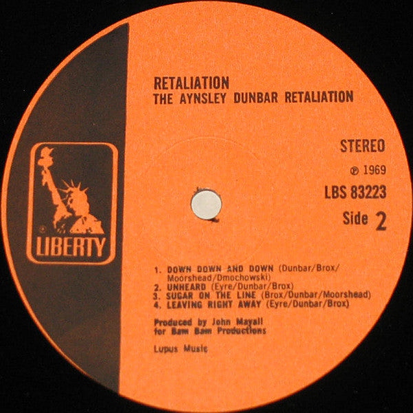 The Aynsley Dunbar Retaliation ~ Retaliation (Vinyl) - Djungel & Jazz
