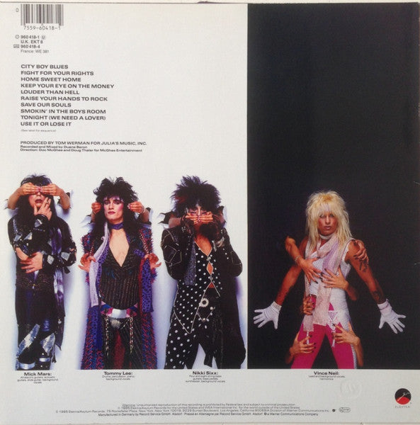 Mötley Crüe ~ Theatre Of Pain (Vinyl) - Djungel & Jazz