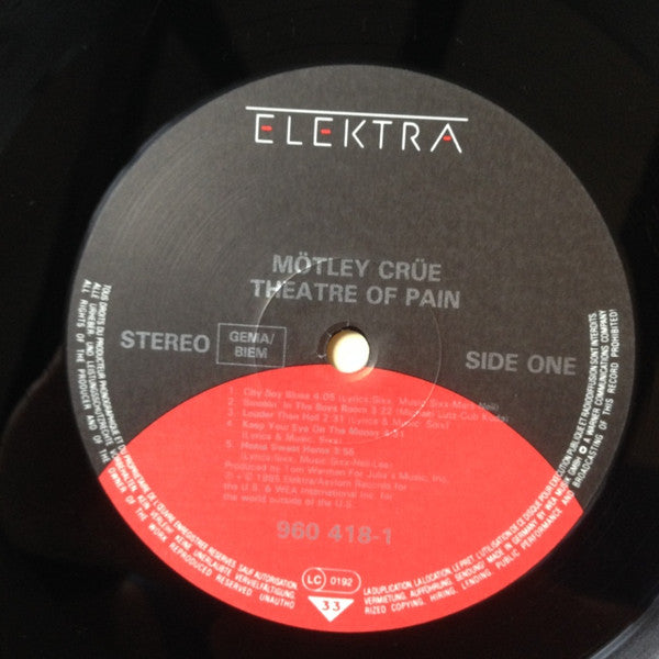 Mötley Crüe ~ Theatre Of Pain (Vinyl) - Djungel & Jazz