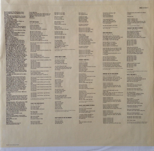 Mötley Crüe ~ Theatre Of Pain (Vinyl) - Djungel & Jazz