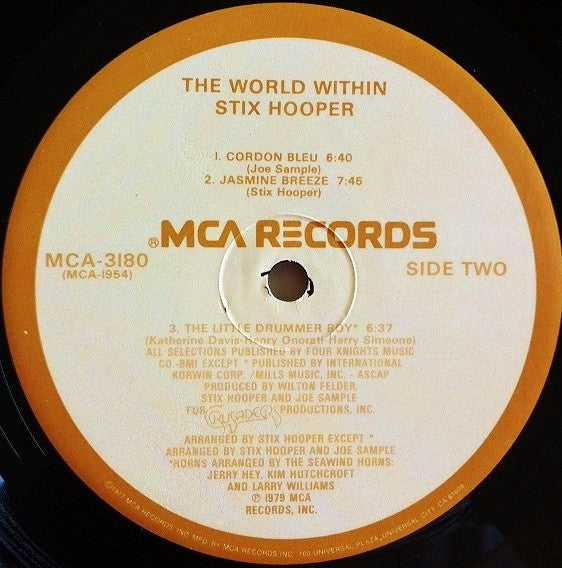 Stix Hooper* : The World Within (LP, Album, Gat)