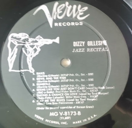 Dizzy Gillespie ~ Jazz Recital (Vinyl) - Djungel & Jazz