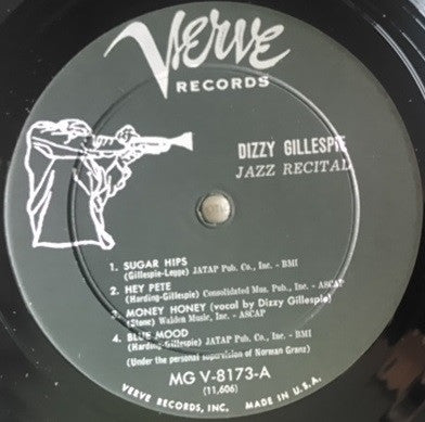 Dizzy Gillespie ~ Jazz Recital (Vinyl) - Djungel & Jazz
