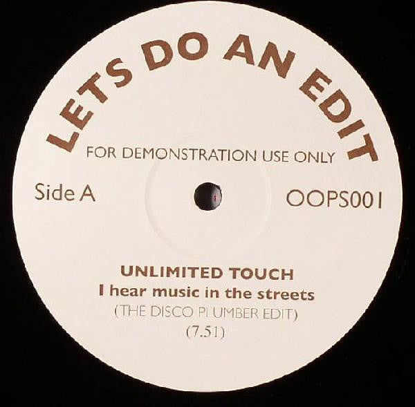 Unlimited Touch / Electric Mind : I Hear Music In The Streets / Pick Me Up (12", Unofficial)