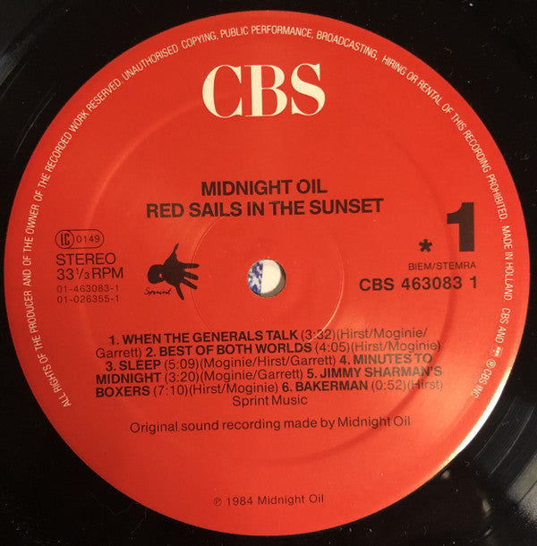 Midnight Oil ~ Red Sails In The Sunset (Vinyl) - Djungel & Jazz