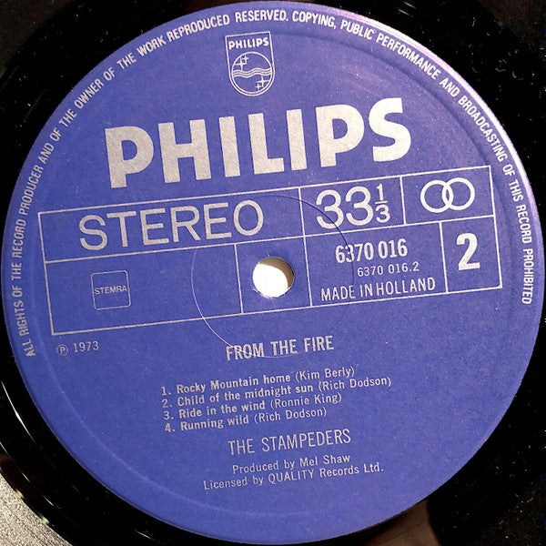 The Stampeders ~ From The Fire (Vinyl) - Djungel & Jazz