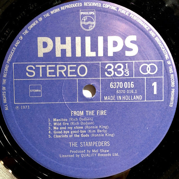 The Stampeders ~ From The Fire (Vinyl) - Djungel & Jazz