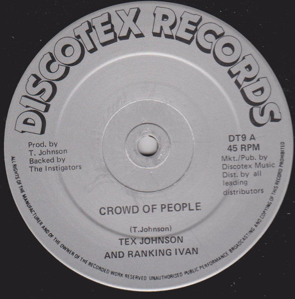 Tex Johnson And Ranking Ivan : Crowd Of People (12")