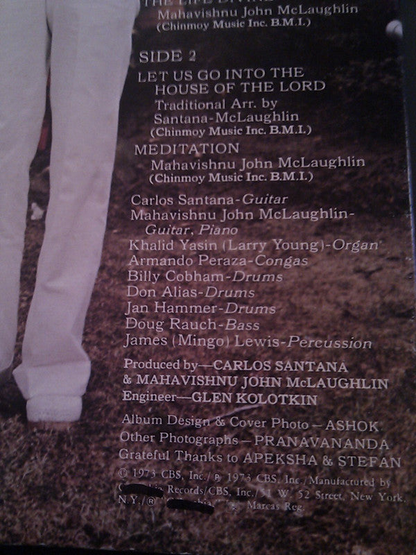 Carlos Santana & John McLaughlin ~ Love Devotion Surrender (Vinyl) - Djungel & Jazz