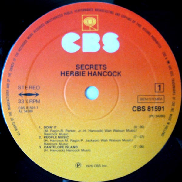 Herbie Hancock ~ Secrets (Vinyl) - Djungel & Jazz