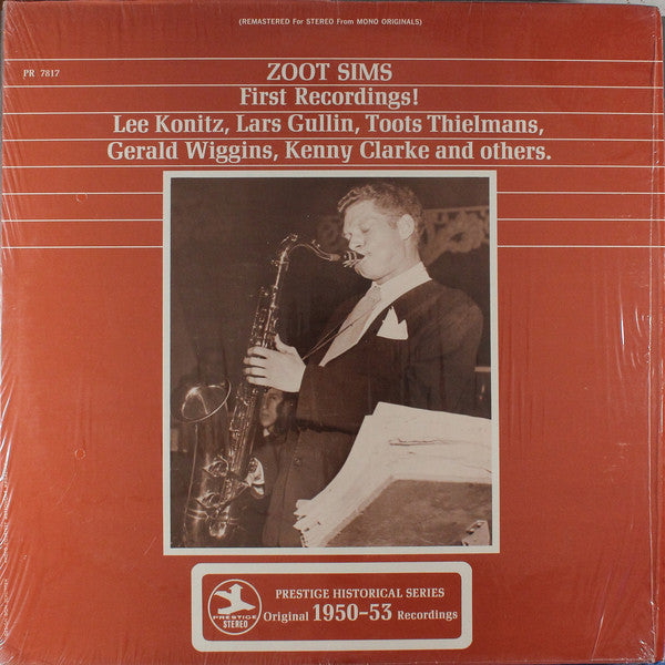 Zoot Sims ~ First Recordings! (Vinyl) - Djungel & Jazz