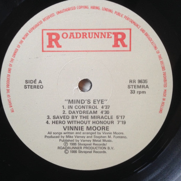 Vinnie Moore ~ Mind's Eye (Vinyl) - Djungel & Jazz