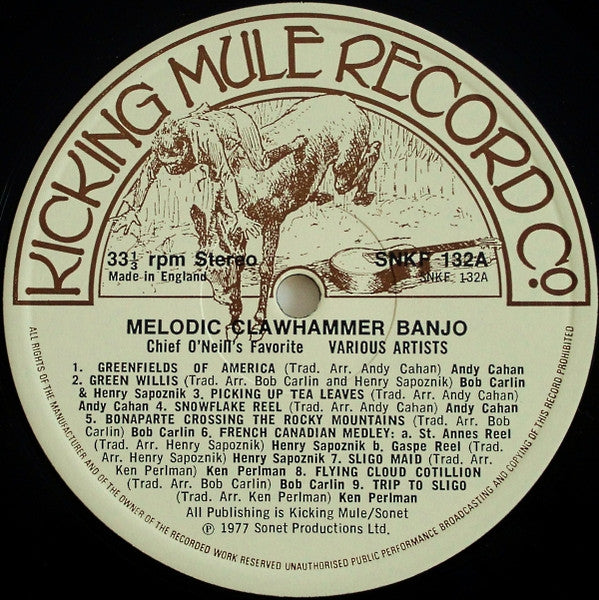 Various ~ Melodic Clawhammer Banjo - Chief O'Neill's Favorite (Vinyl) - Djungel & Jazz