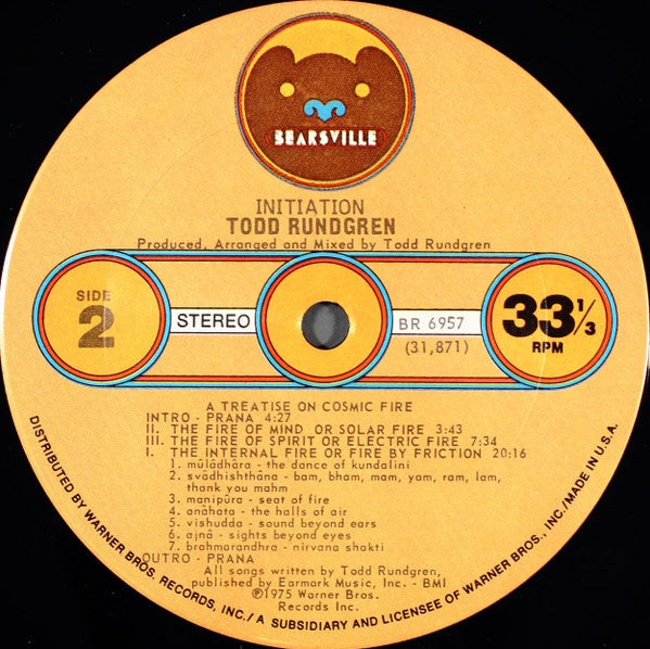 Todd Rundgren ~ Initiation (Vinyl) - Djungel & Jazz