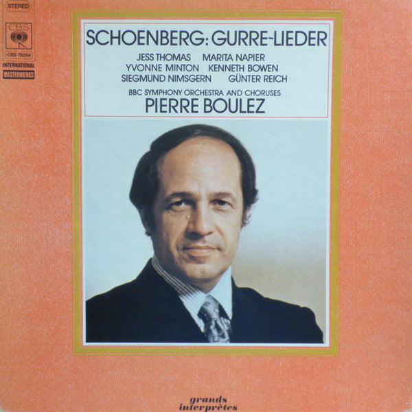 Schoenberg / Pierre Boulez, BBC Symphony Orchestra, Jess Thomas, Marita Napier, Yvonne Minton, Kenneth Bowen, Siegmund Nimsgern, Günther Reich ~ Gurre-Lieder (Vinyl) - Djungel & Jazz
