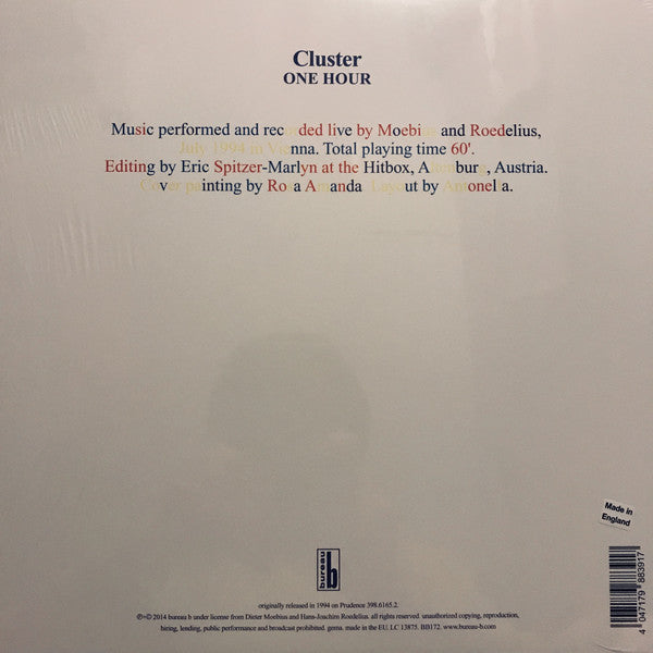 Cluster ~ One Hour (Vinyl) - Djungel & Jazz