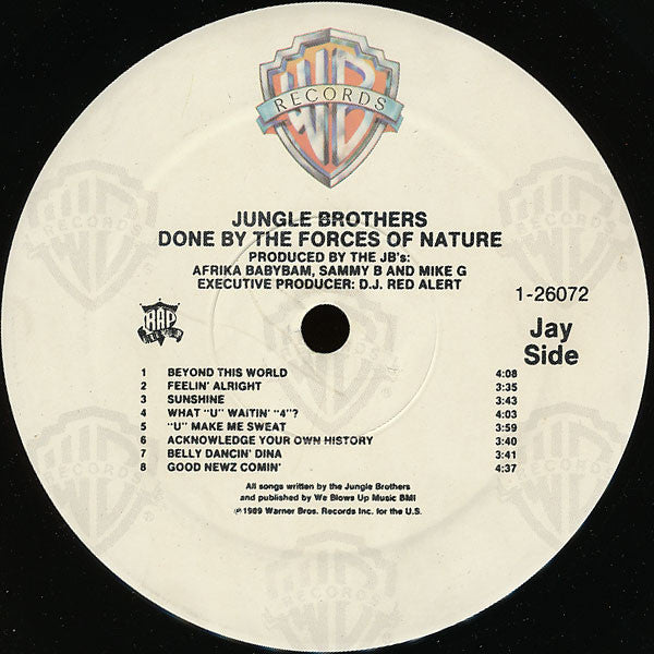 Jungle Brothers ~ Done By The Forces Of Nature (Vinyl) - Djungel & Jazz