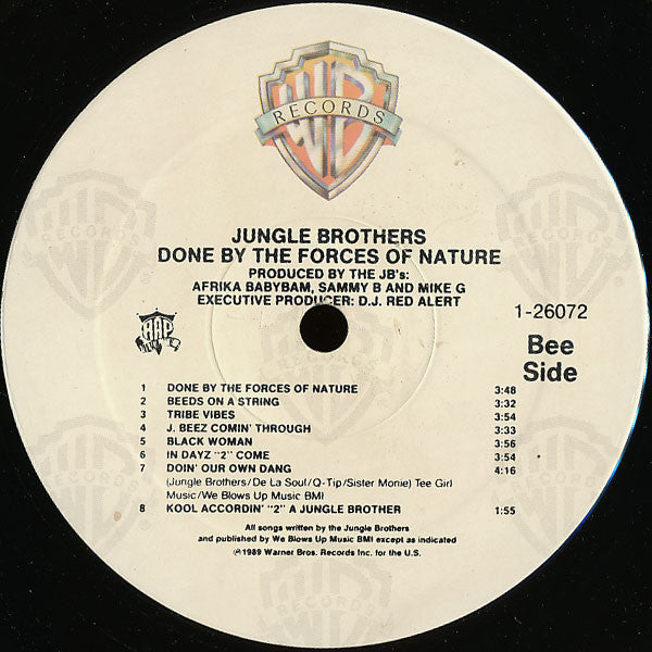 Jungle Brothers ~ Done By The Forces Of Nature (Vinyl) - Djungel & Jazz