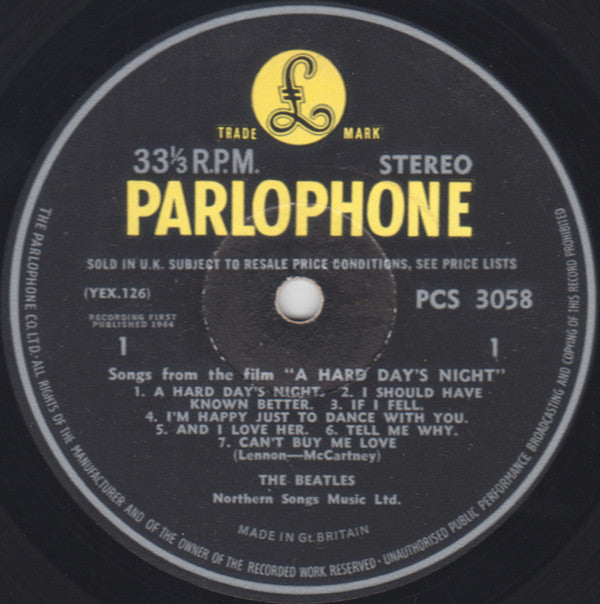 The Beatles ~ A Hard Day's Night (Vinyl) - Djungel & Jazz