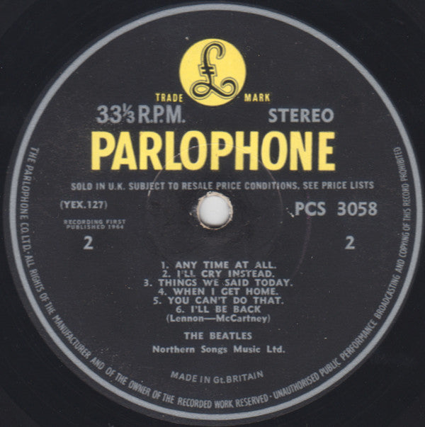 The Beatles ~ A Hard Day's Night (Vinyl) - Djungel & Jazz