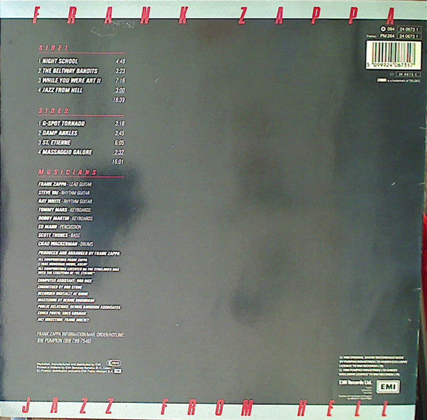 Frank Zappa ~ Jazz From Hell (Vinyl) - Djungel & Jazz