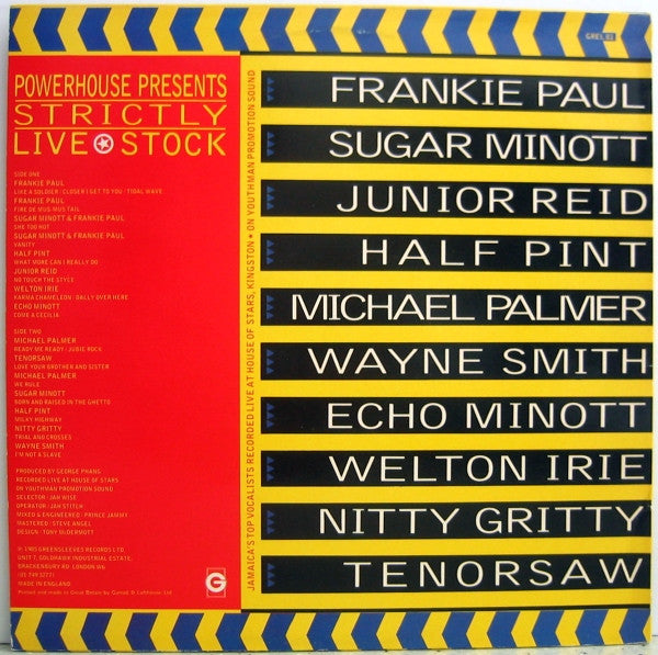 Various : Powerhouse Presents: Strictly Live Stock (LP)