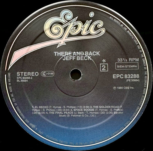 Jeff Beck ~ There & Back (Vinyl) - Djungel & Jazz