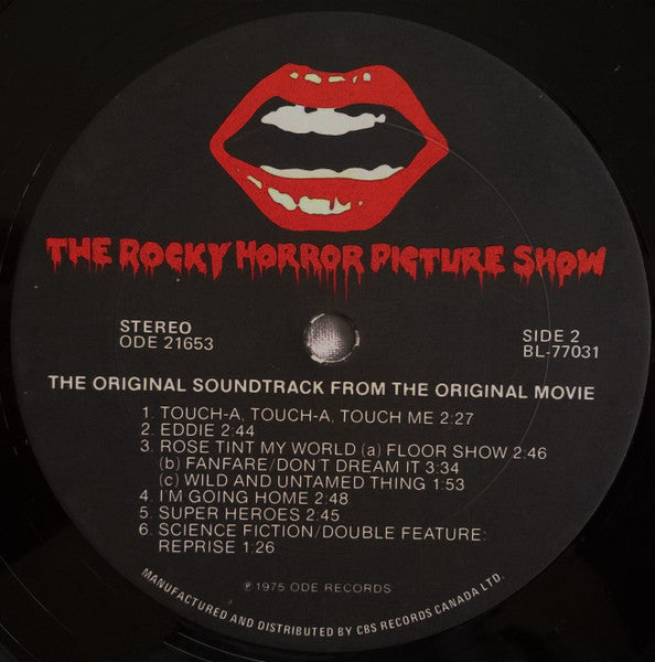 "The Rocky Horror Picture Show" Original Cast : The Rocky Horror Picture Show - Original Sound Track (LP, Album, RE)