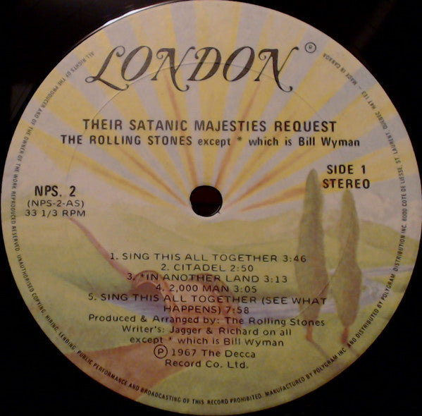 The Rolling Stones ~ Their Satanic Majesties Request (Vinyl) - Djungel & Jazz