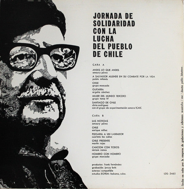 Various ~ Jornada De Solidaridad Con La Lucha Del Pueblo De Chile (Vinyl) - Djungel & Jazz
