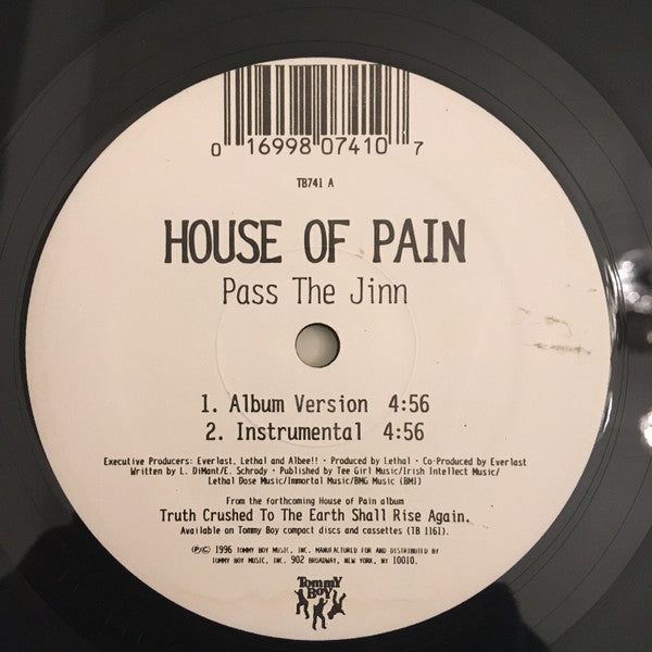 House Of Pain ~ Pass The Jinn / Heart Full Of Sorrow (Vinyl) - Djungel & Jazz