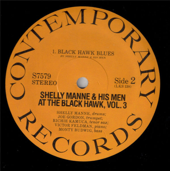 Shelly Manne & His Men ~ At The Black Hawk, Vol. 3 (Vinyl) - Djungel & Jazz