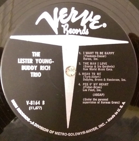 Lester Young-Buddy Rich Trio : The Lester Young Buddy Rich Trio (LP, Mono, RE)