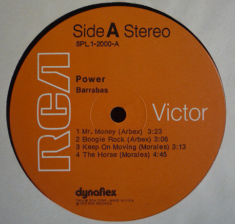 Barrabas ~ Power (Vinyl) - Djungel & Jazz